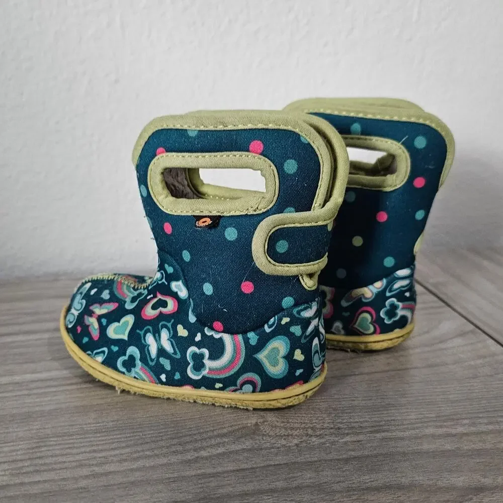 BOGS Baby II Boots Waterproof Rainbow Green Blue Toddler Infants US 5 Outdoors